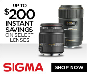 Sigma Lens Promotions  - Shop Now