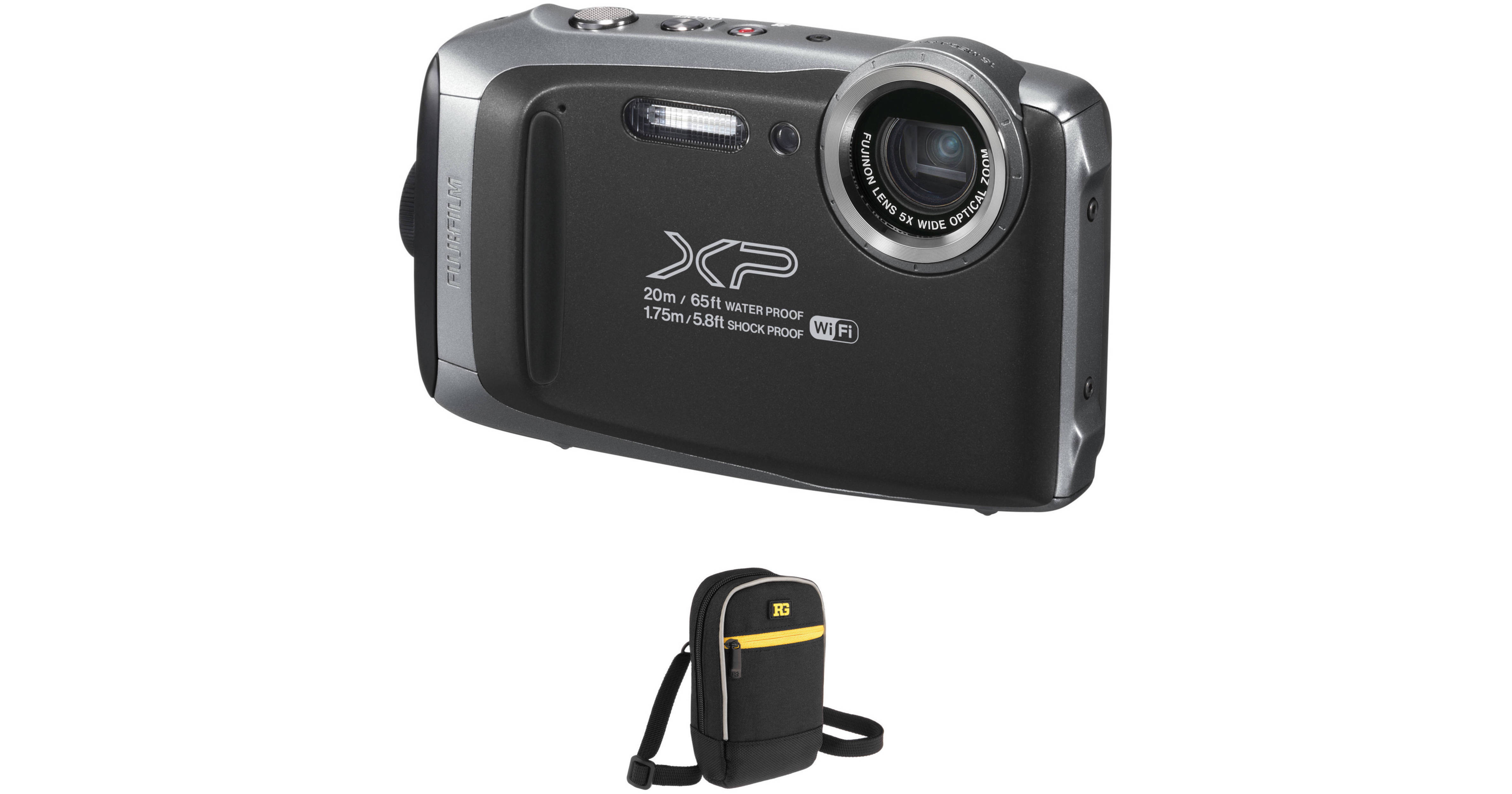 FUJIFILM FinePix XP130 Digital Camera Basic Kit Silver B H