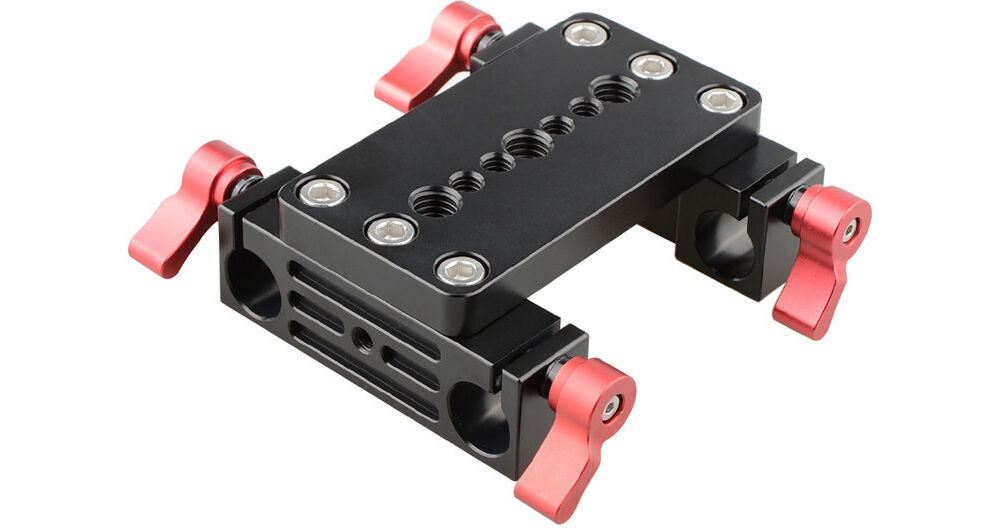 Camvate Tripod Mounting Plate With Dual Mm Rod Blocks C