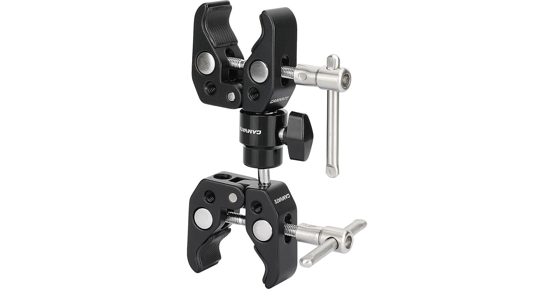 Camvate Double Super Clamp With Ball Head Adapter C