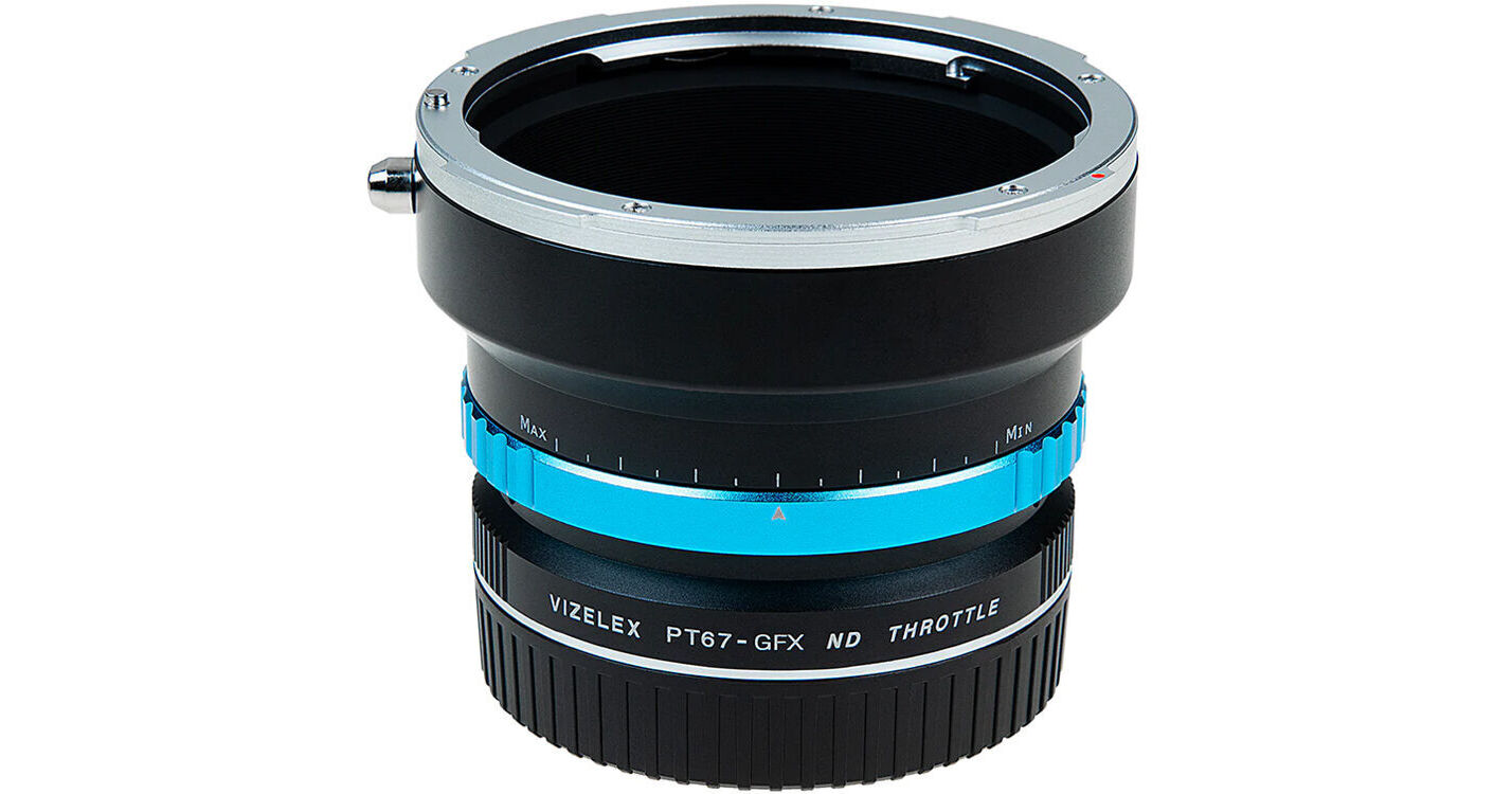 FotodioX Vizelex Cine ND Throttle Lens Mount Adapter P67 GFX NDT