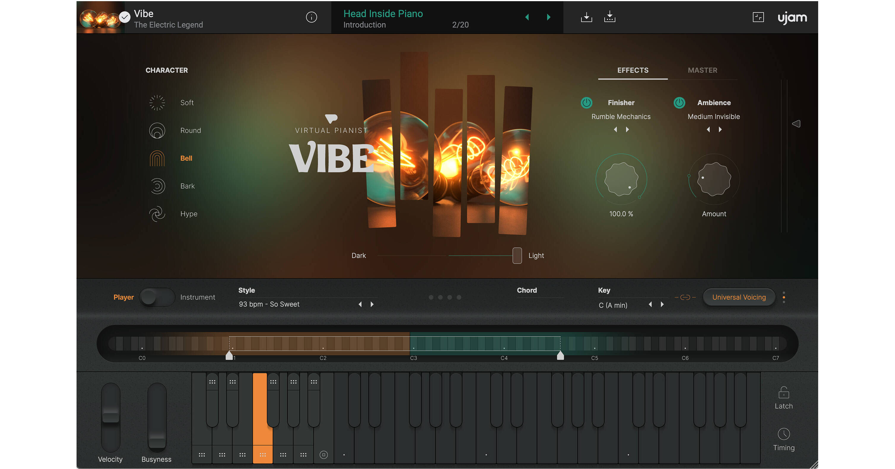 Ujam Virtual Pianist VIBE Virtual Instrument Plug In VIBE