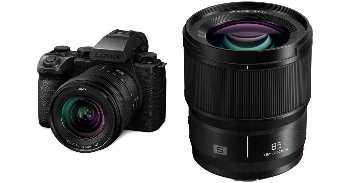 Panasonic Lumix S5 IIX Mirrorless Camera With 20 60mm And 85mm