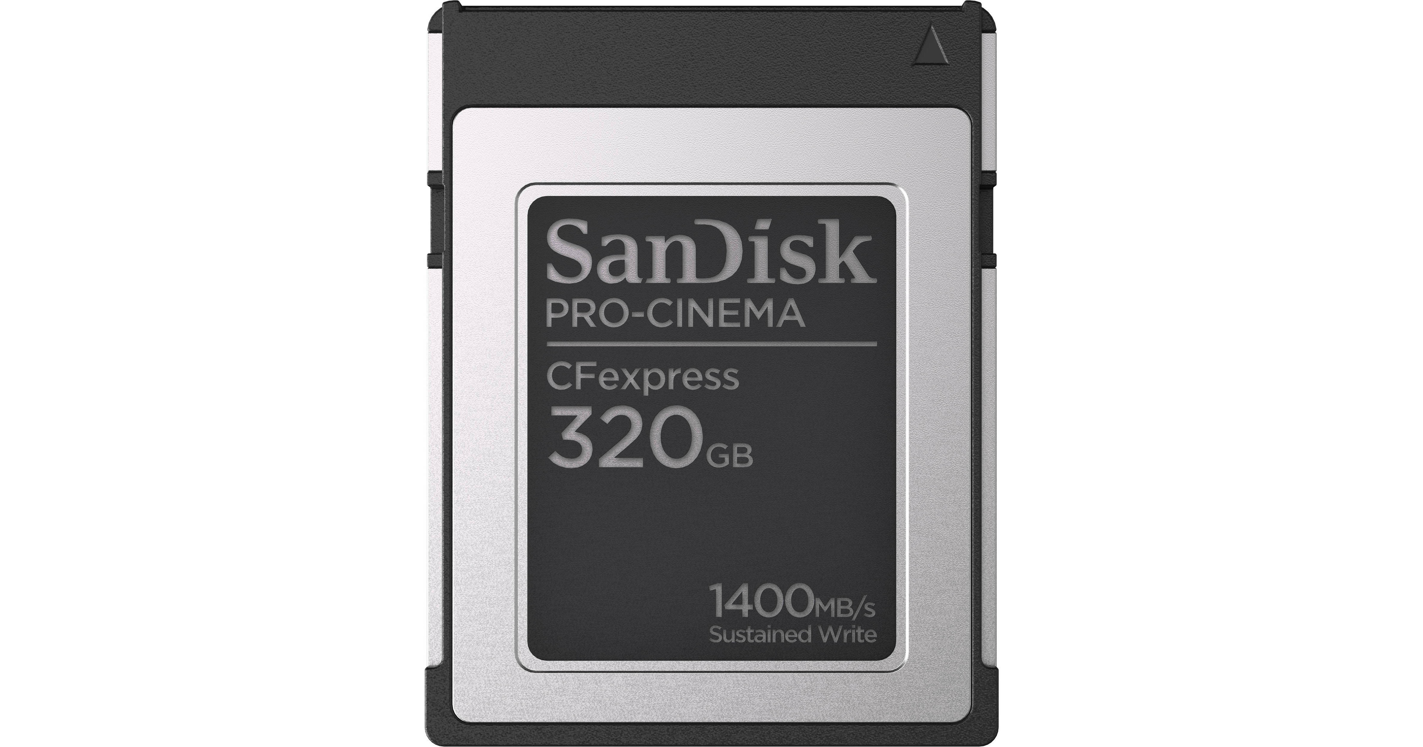 SanDisk 320GB PRO CINEMA CFexpress Type B SDCFEC 320G GN4NN B H