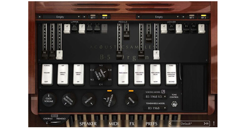 Acousticsamples B Organ V Virtual Instrument B Organ V B H