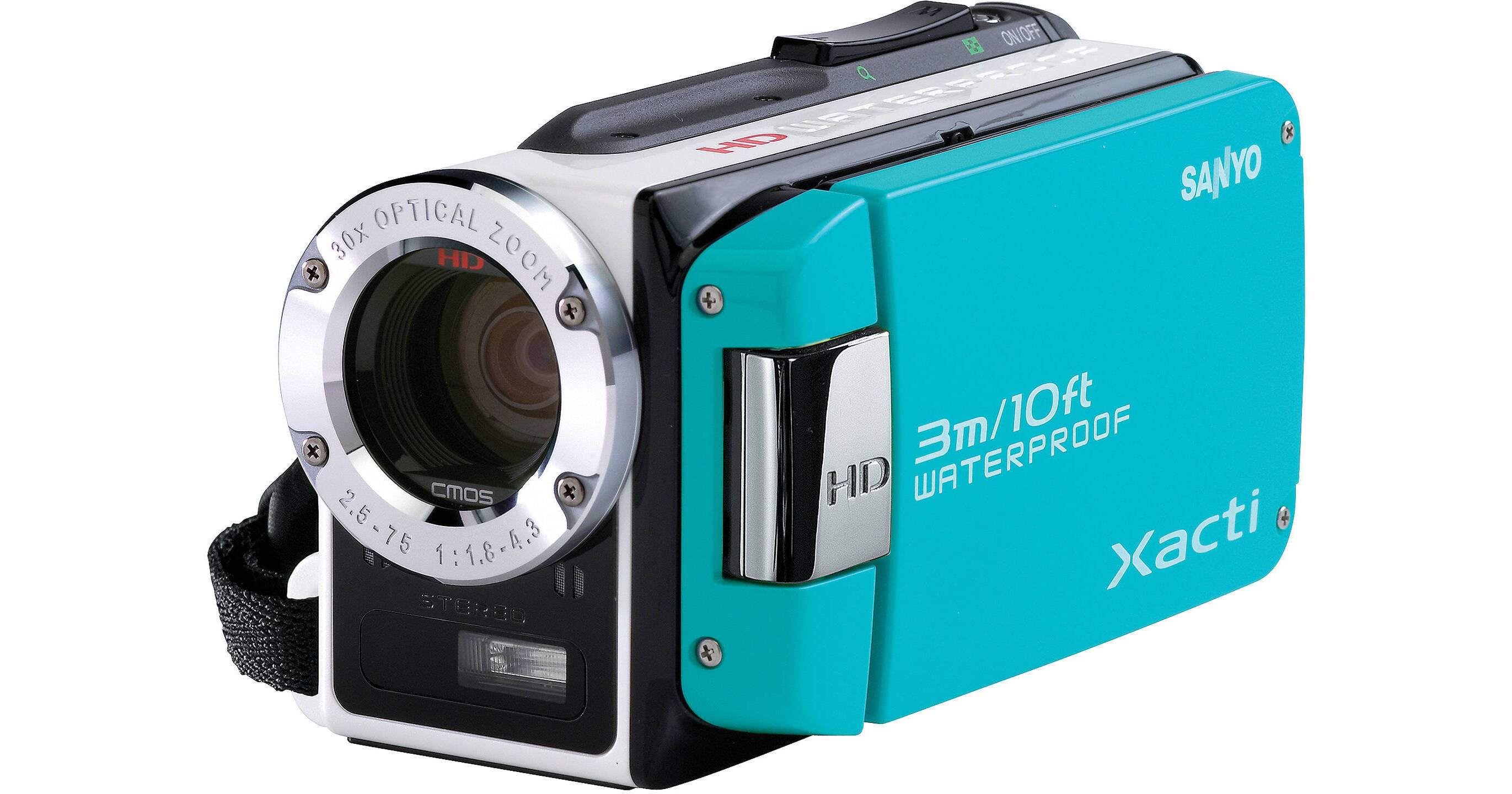 Sanyo Dual Camera Xacti 720p HD VPC WH1 Camcorder VPC WH1BL B H