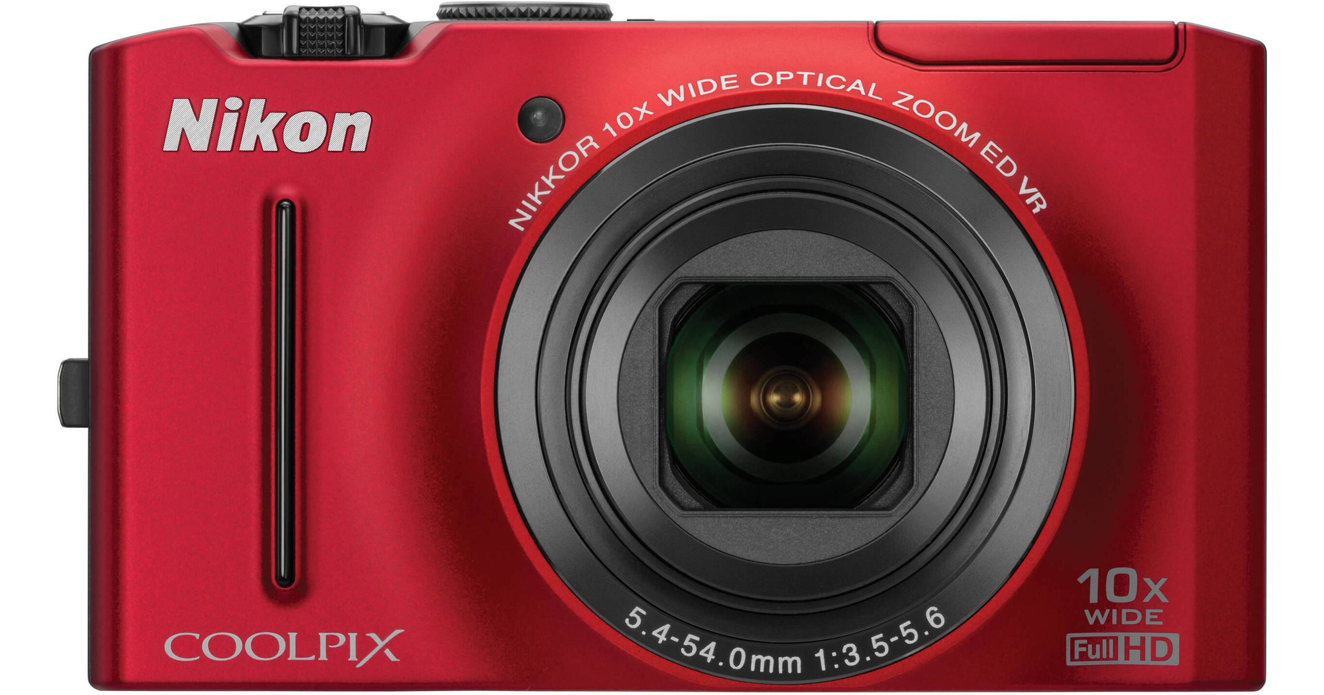 Nikon CoolPix S8100 Digital Camera Red 26220 B H Photo Video