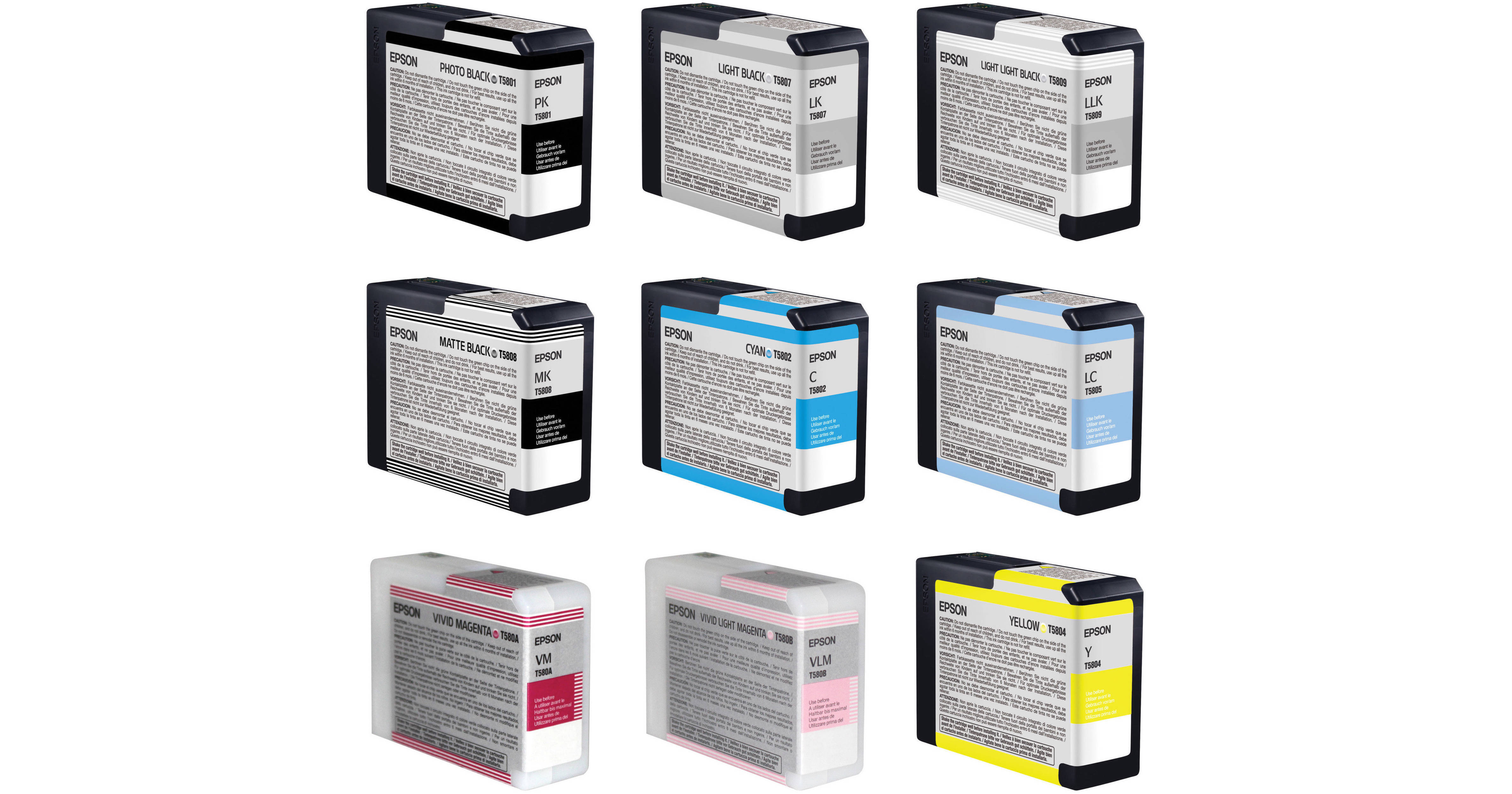 Epson Ultrachrome K Cartridge Ink Set For Stylus Pro