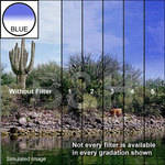 LEE Filters 4x6" Graduated Blue 5 Resin Filter - Hard Edge