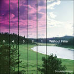 LEE Filters 4x6" Graduated Magenta 1 Resin Filter - Hard Edge