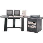 Winsted E4519 Single Pedestal Digital Desk (Black)