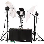 Smith-Victor K77 3-Light 2,200 Watt Professional Interview Lighting Kit (120V AC)