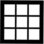 Chimera Window Pattern for 24x24" Frame