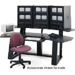 Winsted Monitoring Desk with Riser (Black)