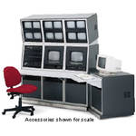 Winsted 79"H 4-Bay Corner Security Console K8601 (Gray)