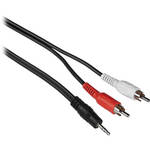 Comprehensive Stereo Mini Male to 2 RCA Male Y-Cable