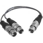 General Brand 3-Pin XLR Female to 2 3-Pin XLR Female Y-Cable - 1'