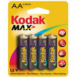 Kodak AA 1.5v Alkaline Battery - 4 Pack
