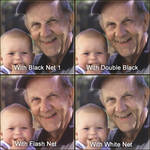 LEE Filters 4x6" Net Resin Filter Set (Black Net 1, Double Black, and White Net)