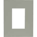 Savage ProMatte - Single Whitecore 8 x 10" Mat with Opening for 5 x 7" Print - Oxford Gray