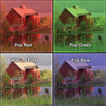 Hoya 49mm Pop Special Color Effects Glass Filter Set (Green, Blue & Red)
