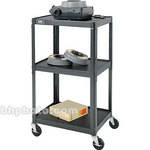 Advance 2 Shelf TV Cart, Black - 18x24x42"