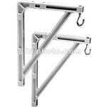 Da-Lite 40957 #11 Wall Mount Brackets (Extends 14", Pair, White)