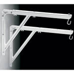 Da-Lite 40933 #23 Wall Mount Brackets (Extends 10 - 24", Pair, White)