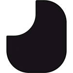 Westcott 5x6' Collapsible 2-in-1 Muslin Background - Black/White