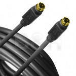 Hosa Technology S-Video 4-pin Male to 4-pin Male Gold Cable - 50 ft