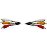 Hosa Technology 3 RCA Male to 3 RCA Male Audio Video Cable - 6.6'