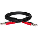 Hosa Technology Two 1/4" Male to Two 1/4" Male Unbalanced Cable (Molded) - 6.6'