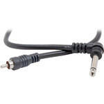 Hosa Technology 1/4" Angled Male to RCA Male Audio Cable - 5'