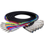 Hosa Technology STX805F 8-Channel 1/4" Phone to 3-Pin XLR Snake Cable - 16.4' (5 m)