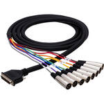 Hosa Technology DTM807 DB-25 to 8-Channel 3-Pin XLR Snake Cable- 23' (7 m)