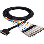 Hosa Technology DTF804 DB-25 to 8-Channel 3-Pin XLR Snake Cable - 13.1' (4 m)