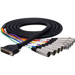 Hosa Technology DBK-258 - DB25-to-XLR AES/EBU Breakout Snake - 16.5' (5 m) 16.5' (5 m)