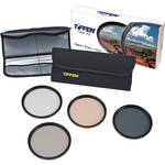 Tiffen 77mm Deluxe Enhancing Kit (Digital Ultra Clear, Enhancing, Circular Polarizing & 812 Color Warming Glass Filters)