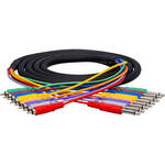 Hosa Technology CPR803 8x 1/4" Phone to RCA Snake Cable - 9.9' (3 m)