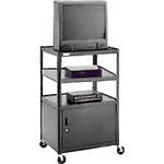 Advance PM6CM-48 A/V Cart w/ Metal Cabinet (25 x 30 x 48")