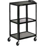 Luxor 42" FIXED HEIGHT TABLE w/ELECTRC (BLACK)