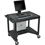 Luxor Endura Workstation LEM32 with Cut-Out Legroom (Black)
