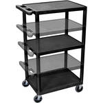 Luxor 16-42" Adjustable Height LP Table w/Electric (Black)