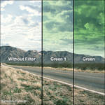 LEE Filters 4x6" Graduated Green 1 Resin Filter - Hard Edge