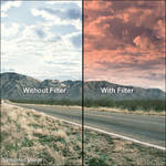 LEE Filters 4x6" Graduated Pop Red Resin Filter - Hard Edge