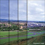 LEE Filters 4x6" Combination Graduated 81EF to ND 0.9 Resin Filter - Hard Edge