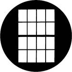 Rosco Steel Gobo #7703 - Double Hung Window - Size B