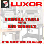 Luxor 40" Endura Table w/Big Wheels & Elec (Black)