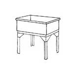Arkay Stainless Steel Utility Sink Without Backsplash - (24x24x12")