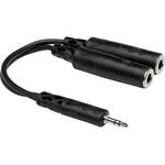 Hosa Technology Stereo Mini Male to 2 Stereo 1/4" Female Y-Cable - 6"